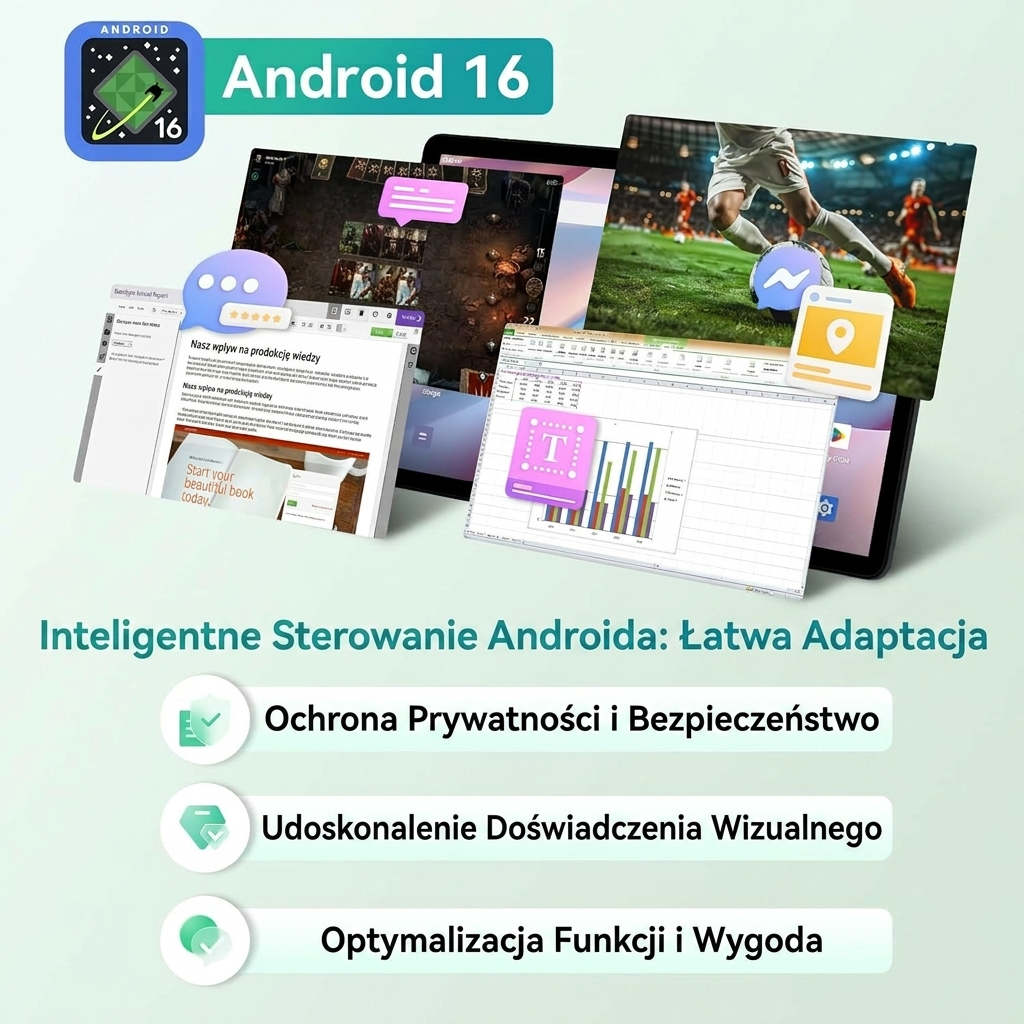 【Najnowsza wersja Androida 16】Tablet DOOGEE U12 VIP | 12 cali | 24 GB RAM + 128 GB pamięci wewnętrznej (rozszerzenie do 2 TB) | Gemini AI | Zestaw z klawiaturą i rysikiem | Bateria 9000 mAh / ładowanie 18 W | Aparaty 13 MP + 8 MP | Ośmiordzeniowy procesor | Tablet dla dzieci | Widevine L1 | OTG | Odblokowywanie twarzy Face ID - Image 3